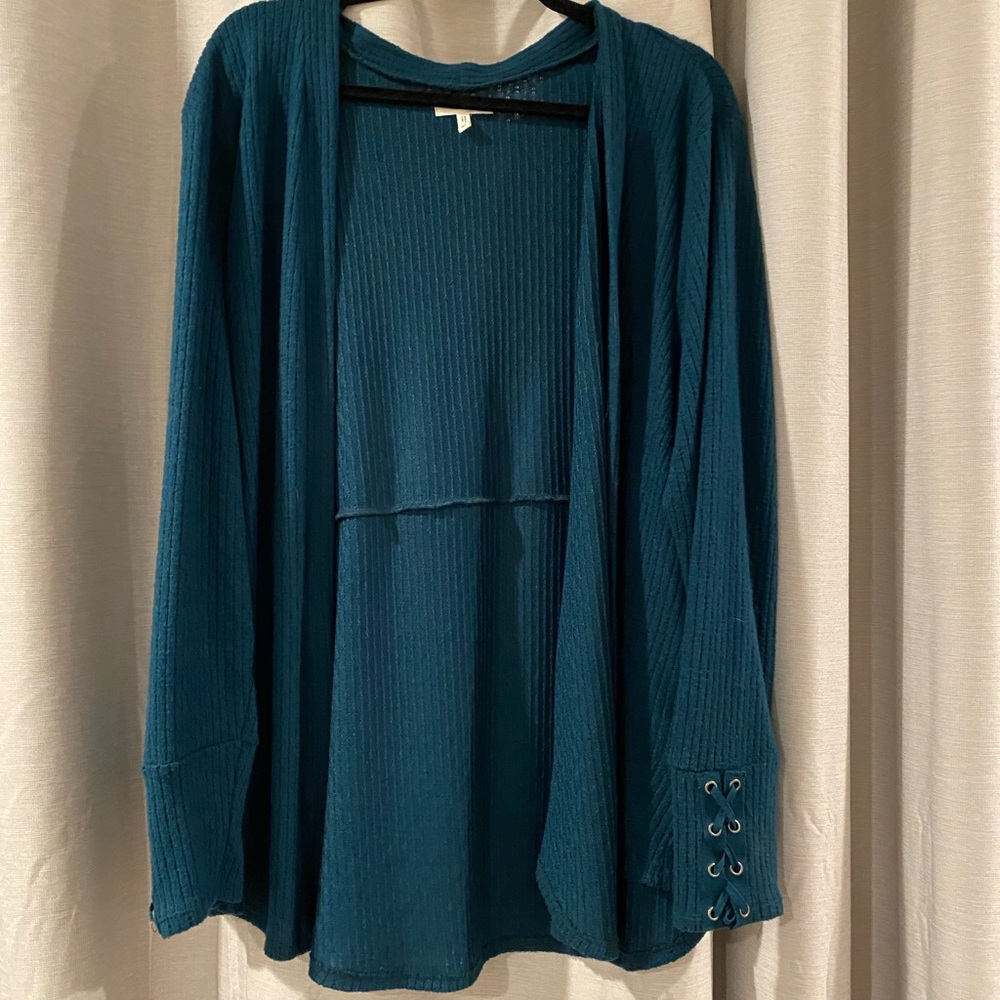 Soft open front cardigan